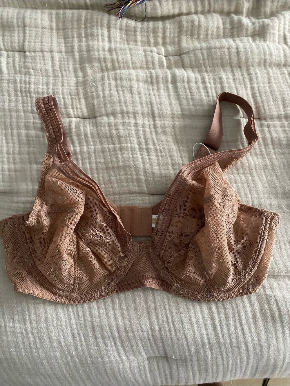 Madison Lejaby Lace Underwire Bra in Dusty Rose - Women's Intimates